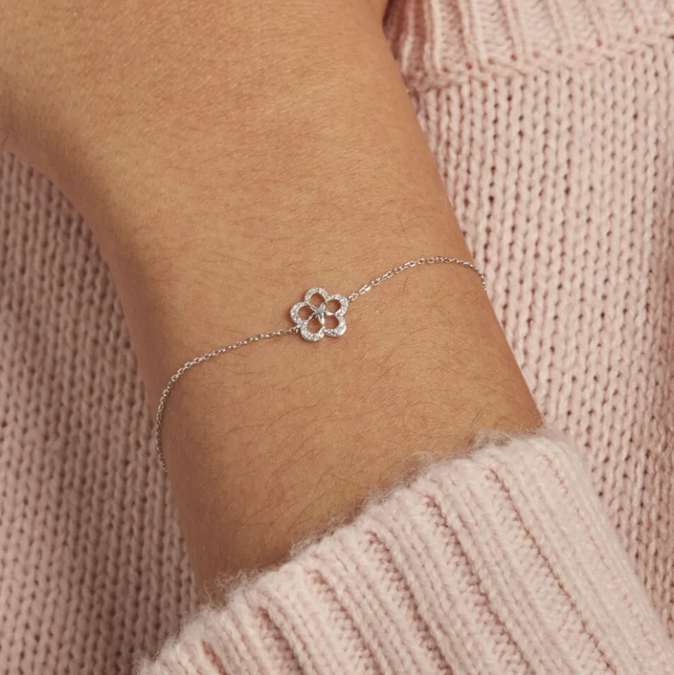 Bracelet Shareen Or Blanc Diamant