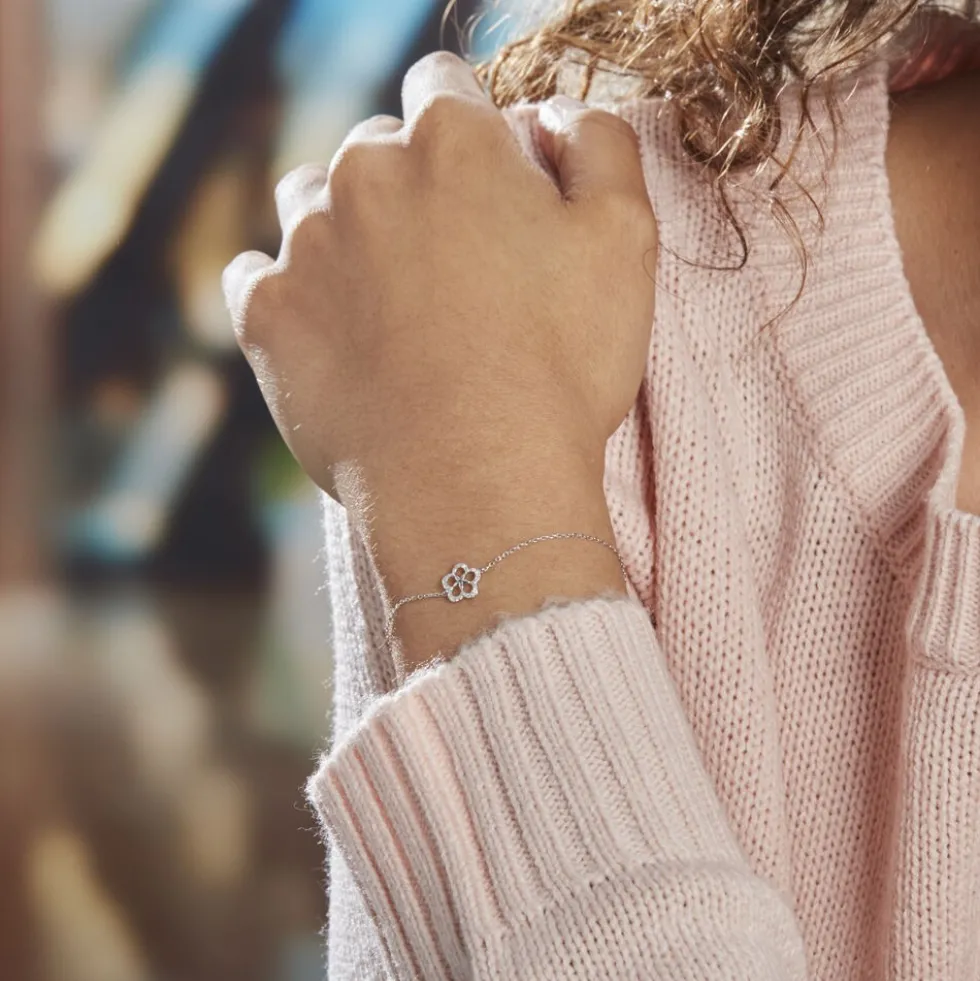 Bracelet Shareen Or Blanc Diamant