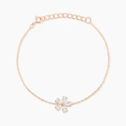Bracelet Siriana Argent Rose Oxyde De Zirconium