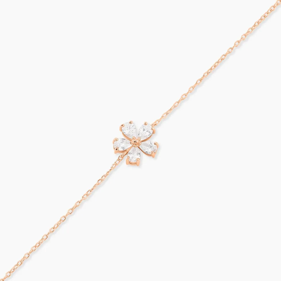 Bracelet Siriana Argent Rose Oxyde De Zirconium