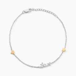 Bracelet Soana Or Jaune Argent Blanc Oxyde De Zirconium
