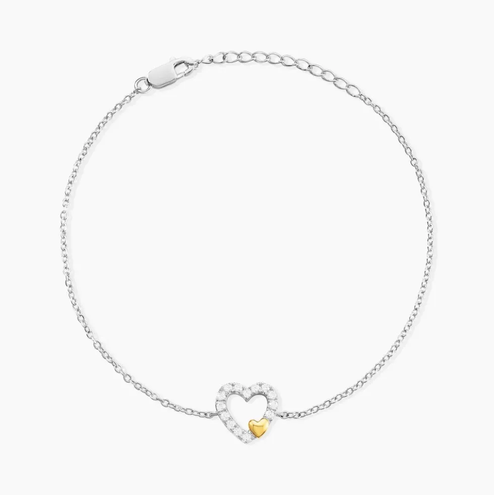 Bracelet Sorya Or Jaune Argent Blanc Oxyde De Zirconium