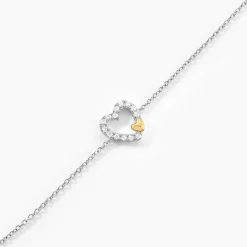 Bracelet Sorya Or Jaune Argent Blanc Oxyde De Zirconium