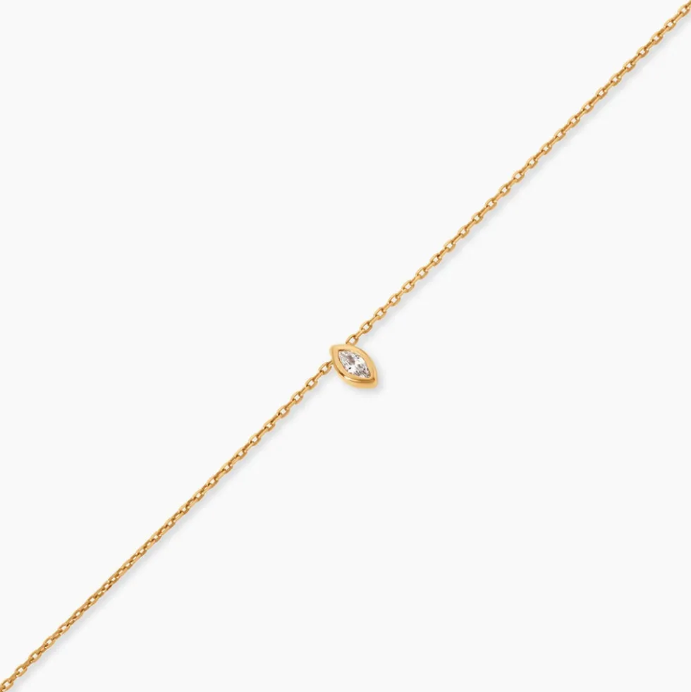 Bracelet Steffie Plaqué Or Jaune Oxyde De Zirconium