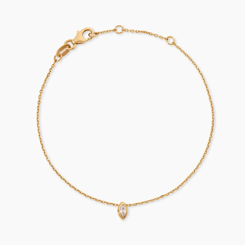 Bracelet Steffie Plaqué Or Jaune Oxyde De Zirconium