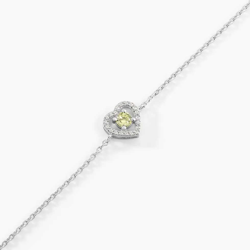 Bracelet Suzon Argent Blanc Oxyde De Zirconium