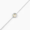 Bracelet Swane Or Jaune Argent Blanc Oxyde De Zirconium
