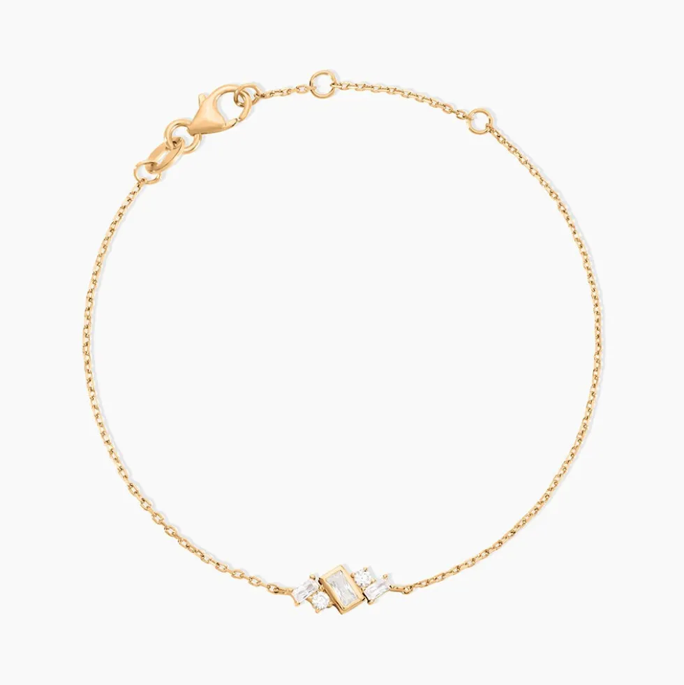 Bracelet Sya Plaqué Or Jaune Oxyde De Zirconium