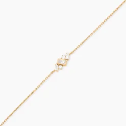Bracelet Sya Plaqué Or Jaune Oxyde De Zirconium