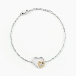 Bracelet Ticia Or Jaune Argent Blanc Oxyde De Zirconium