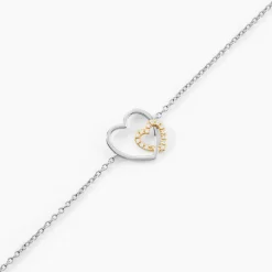 Bracelet Ticia Or Jaune Argent Blanc Oxyde De Zirconium