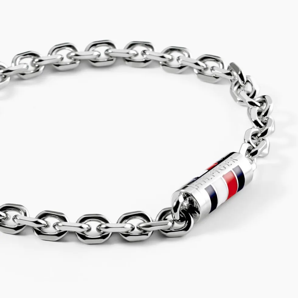 Bracelet Tommy Hilfiger Bruce Chain Acier Blanc