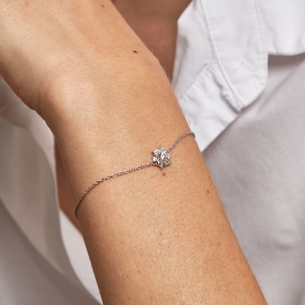 Bracelet Ulyssia Argent Blanc Oxyde De Zirconium