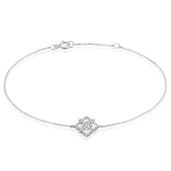 Bracelet Vasya Or Blanc Diamant