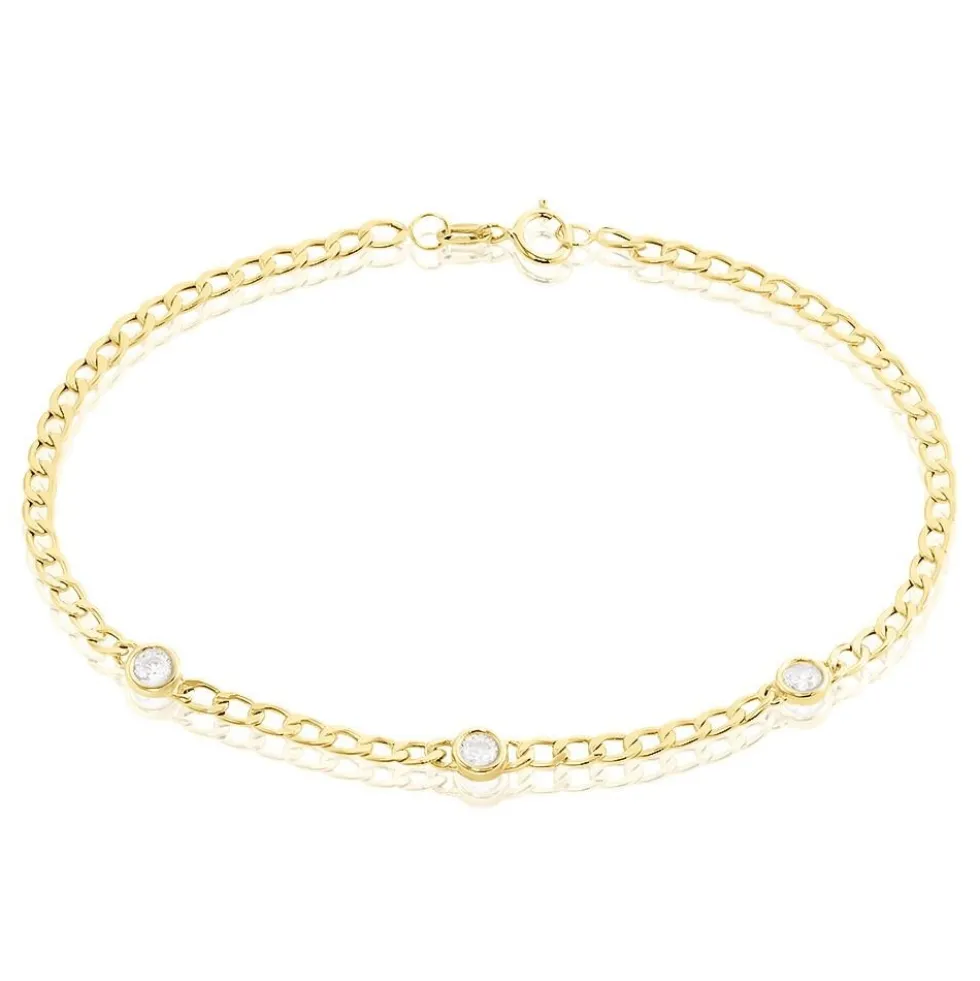 Bracelet Vienne Or Jaune Oxyde De Zirconium