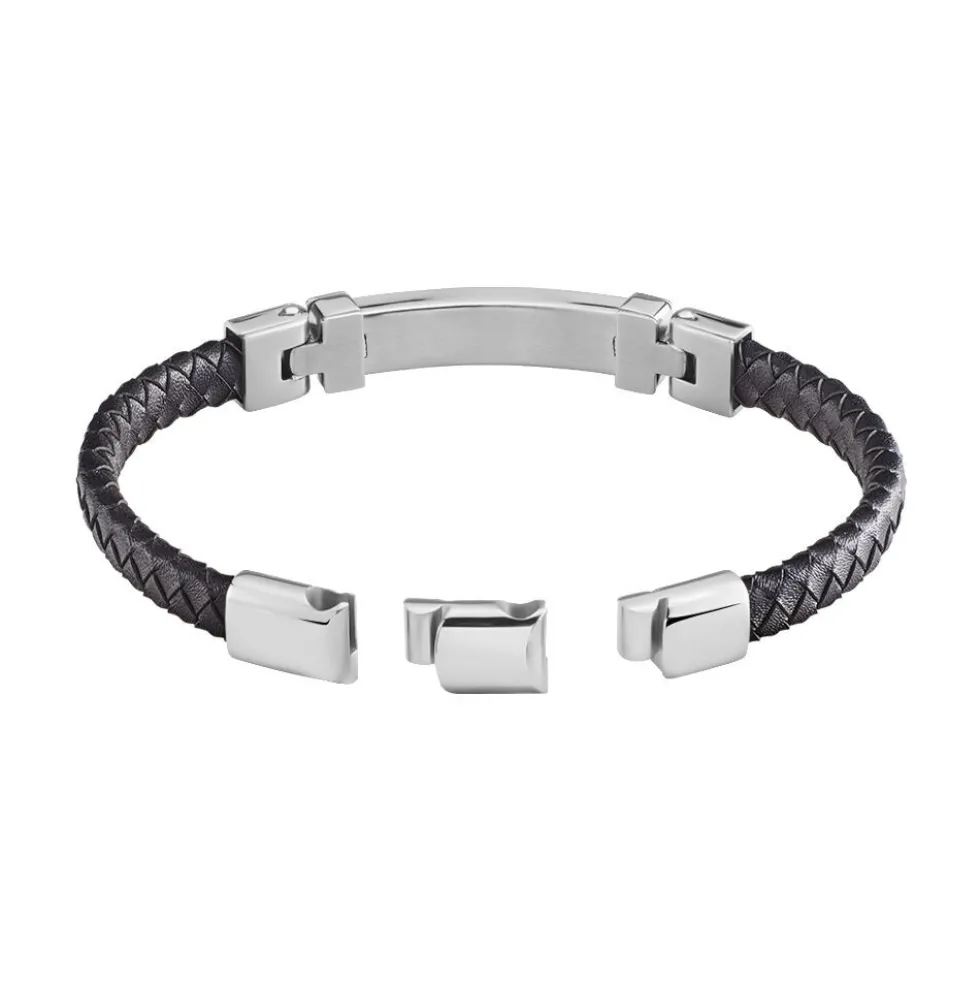 Bracelet Yannick Acier Blanc