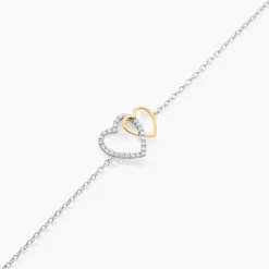 Bracelet Ysma Or Jaune Argent Blanc Oxyde De Zirconium