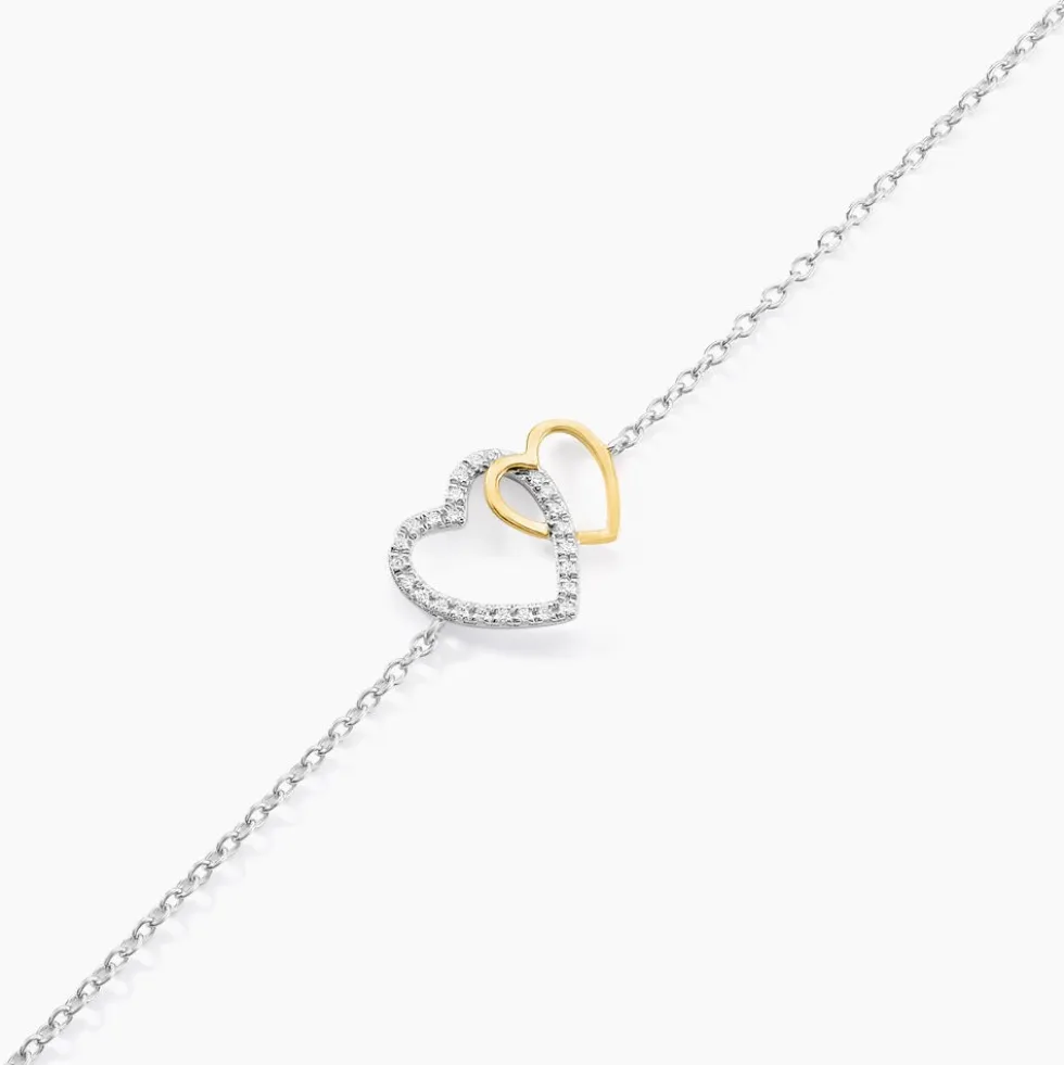 Bracelet Ysma Or Jaune Argent Blanc Oxyde De Zirconium
