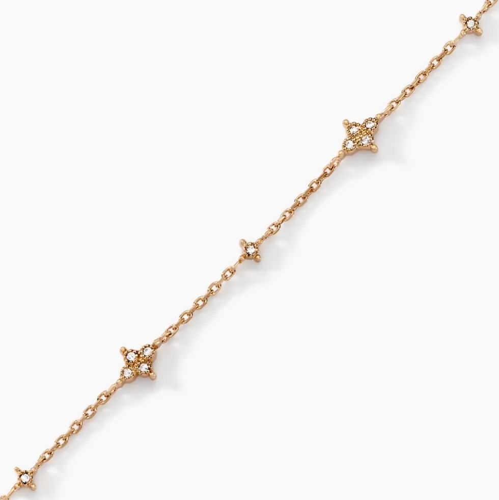 Bracelet Ziha Plaqué Or Jaune Oxyde De Zirconium