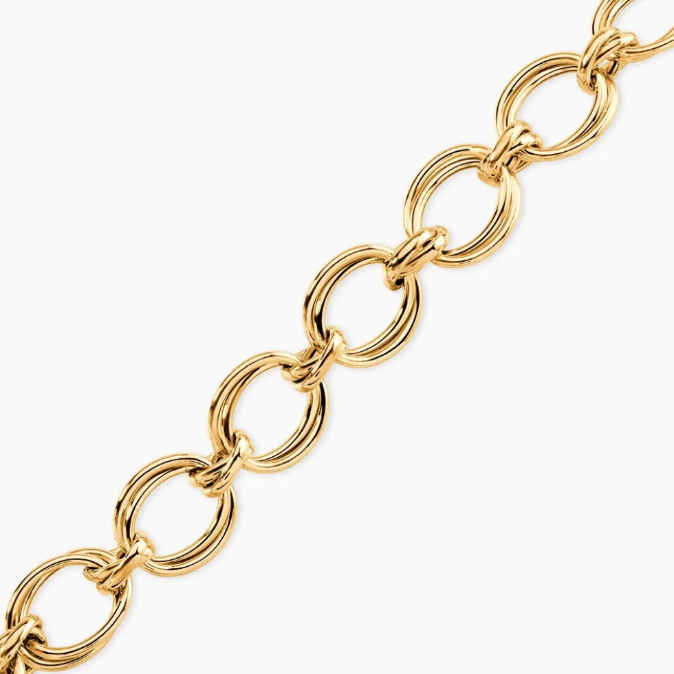 Bracelet Aaron Maille Fantaisie Or Jaune