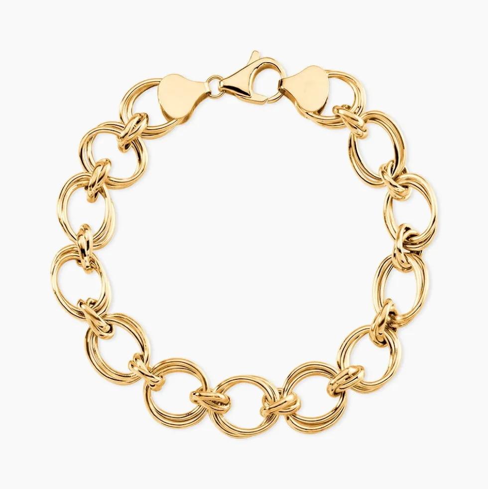 Bracelet Aaron Maille Fantaisie Or Jaune