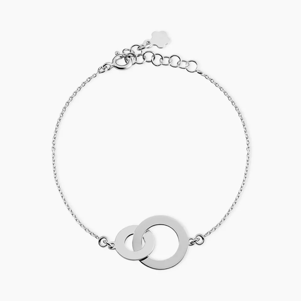 Bracelet Abbygael Argent Blanc