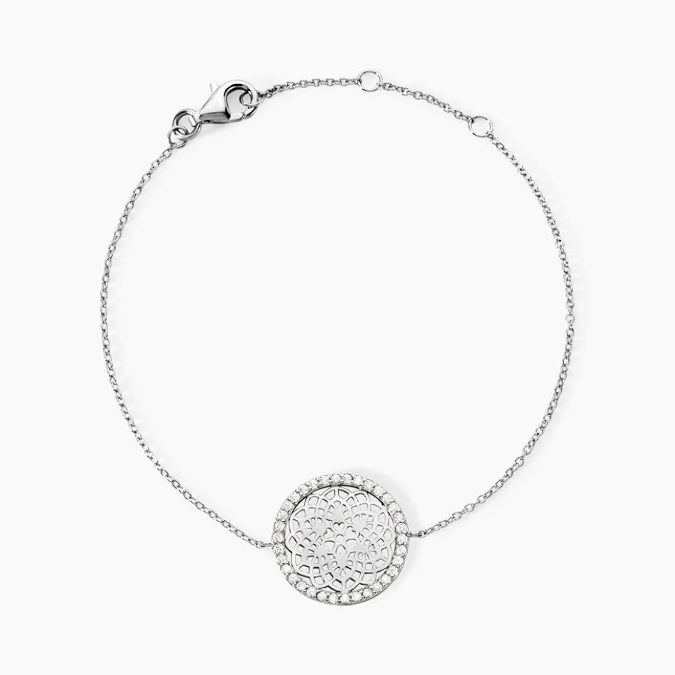 Bracelet Agnete Argent Blanc Oxyde De Zirconium