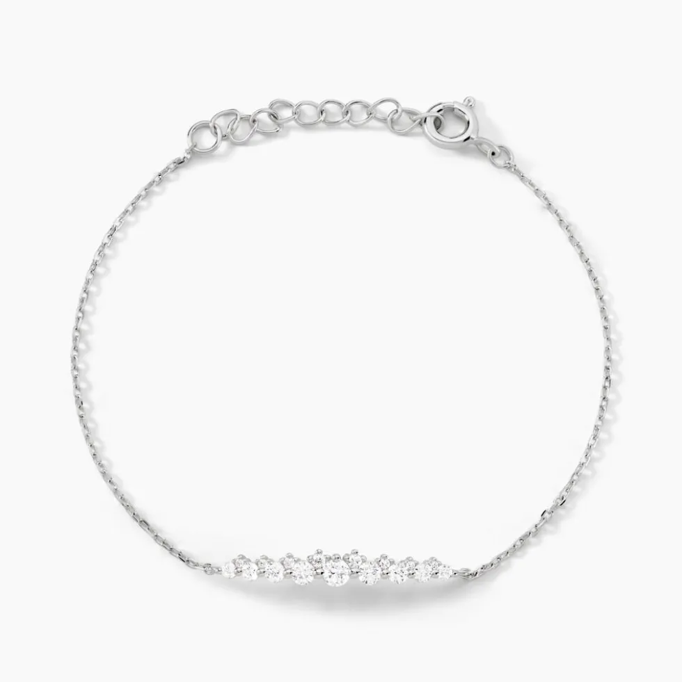 Bracelet Aliah Argent Blanc Oxyde De Zirconium