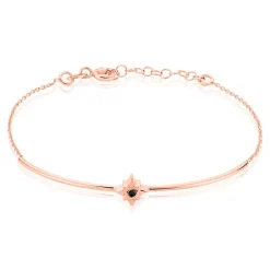 Bracelet Amante Argent Rose Oxyde De Zirconium