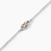 Bracelet Amuri Argent Bicolore Oxyde De Zirconium