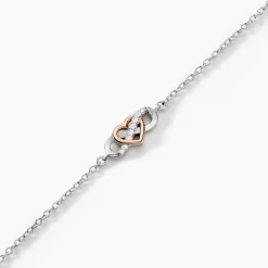 Bracelet Amuri Argent Bicolore Oxyde De Zirconium