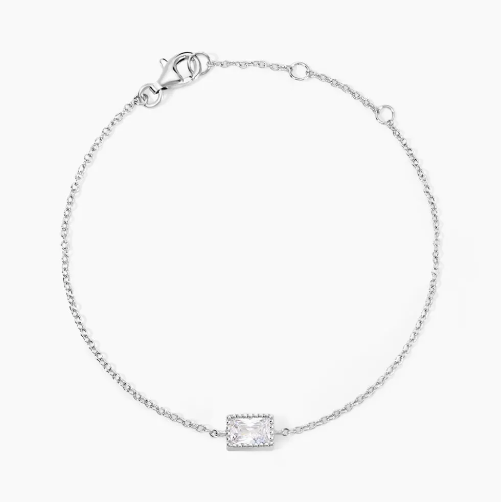Bracelet Anaissa Argent Blanc Oxyde De Zirconium