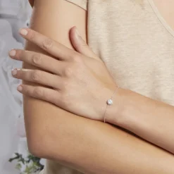 Bracelet Anaissa Argent Blanc Oxyde De Zirconium