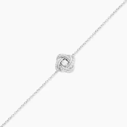 Bracelet Anasthase Argent Blanc Oxyde De Zirconium