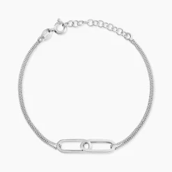 Bracelet Andrea Argent Blanc