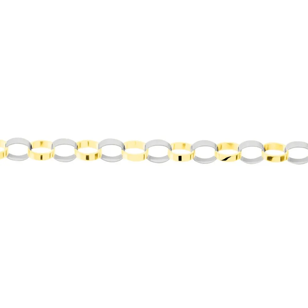 Bracelet Andrej Maille Fantaisie Or Bicolore