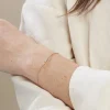 Bracelet Andrew Argent Rose Oxyde De Zirconium Rose