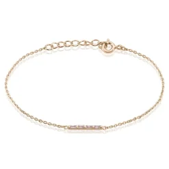 Bracelet Andrew Argent Rose Oxyde De Zirconium Rose