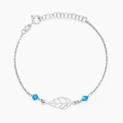 Bracelet Angelika Argent Blanc Pierre De Synthese