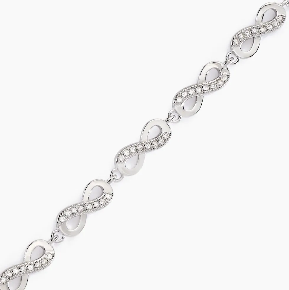 Bracelet Anka Argent Blanc Oxyde De Zirconium
