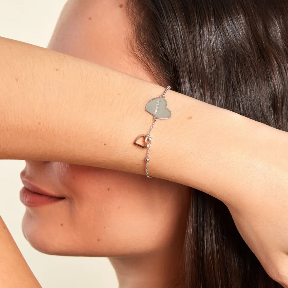 Bracelet Argent Bicolore Nura