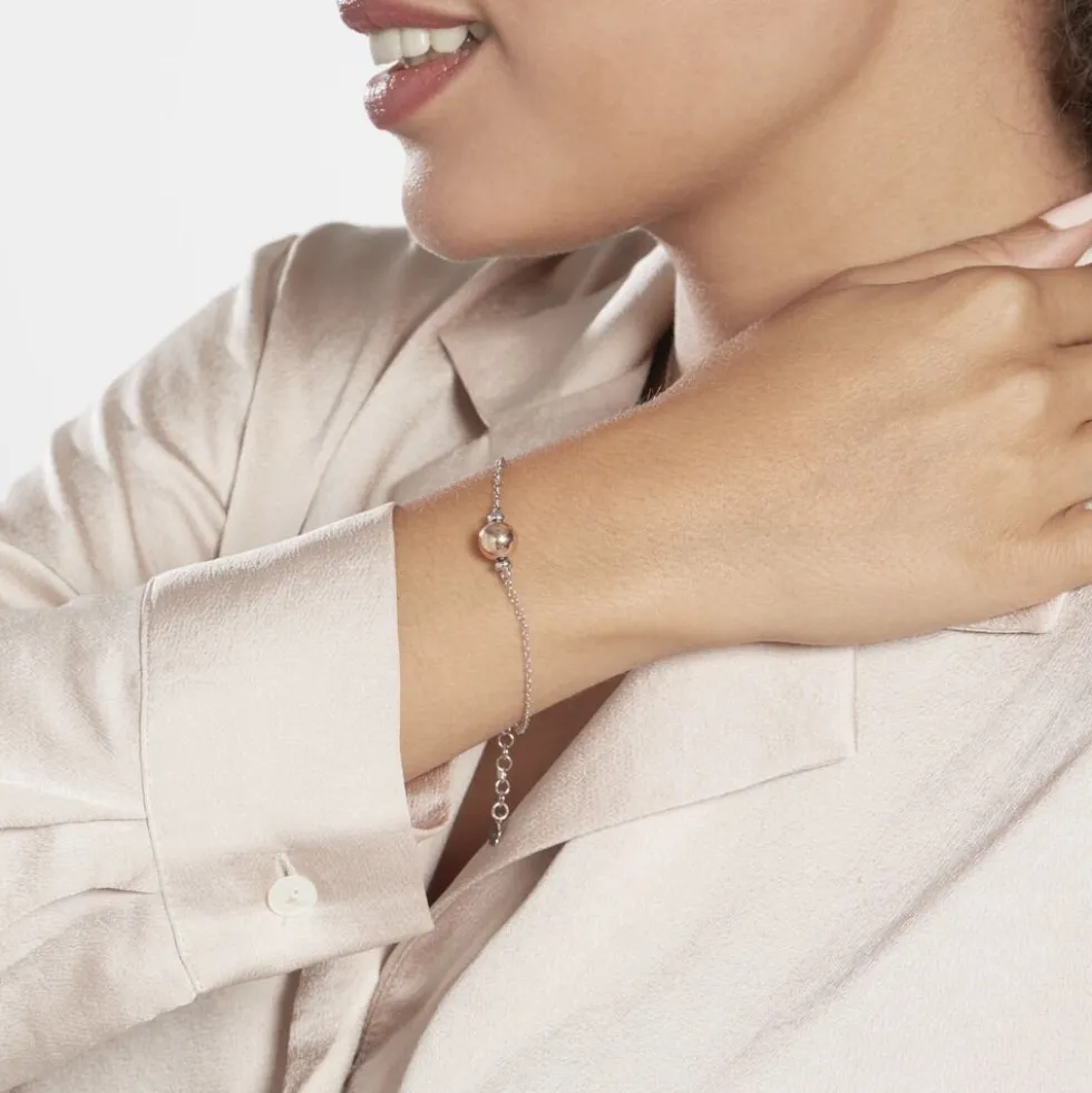Bracelet Argent Bicolore Pelage