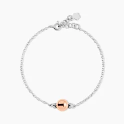 Bracelet Argent Bicolore Pelage