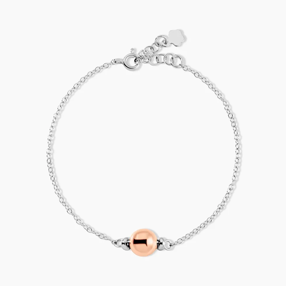 Bracelet Argent Bicolore Pelage