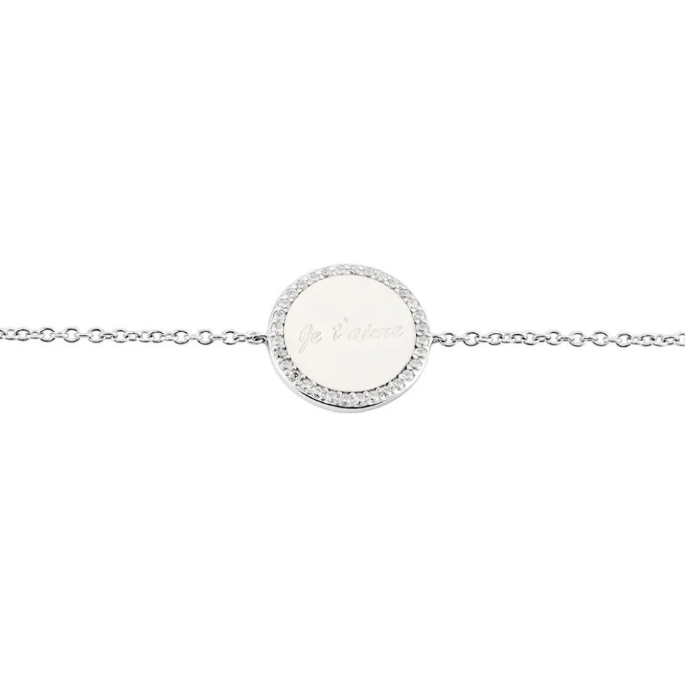 Bracelet Argent Blanc Amika Oxydes De Zirconium