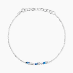 Bracelet Argent Blanc Augusts Oxydes De Zirconium
