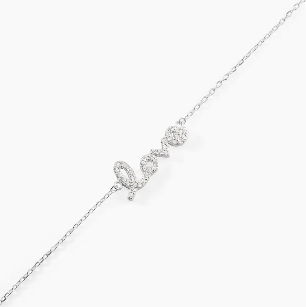 Bracelet Argent Blanc Elly Oxyde De Zirconium