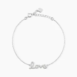 Bracelet Argent Blanc Elly Oxyde De Zirconium