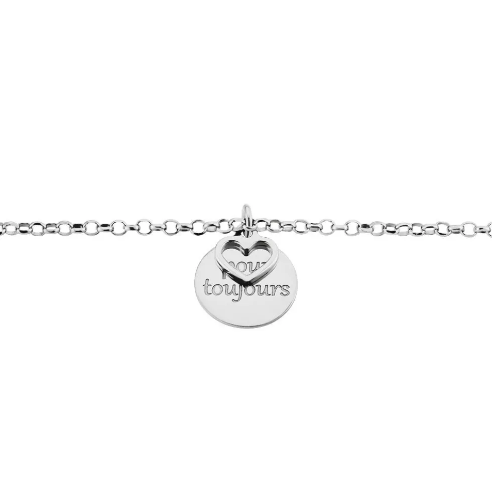 Bracelet Argent Blanc Ilie