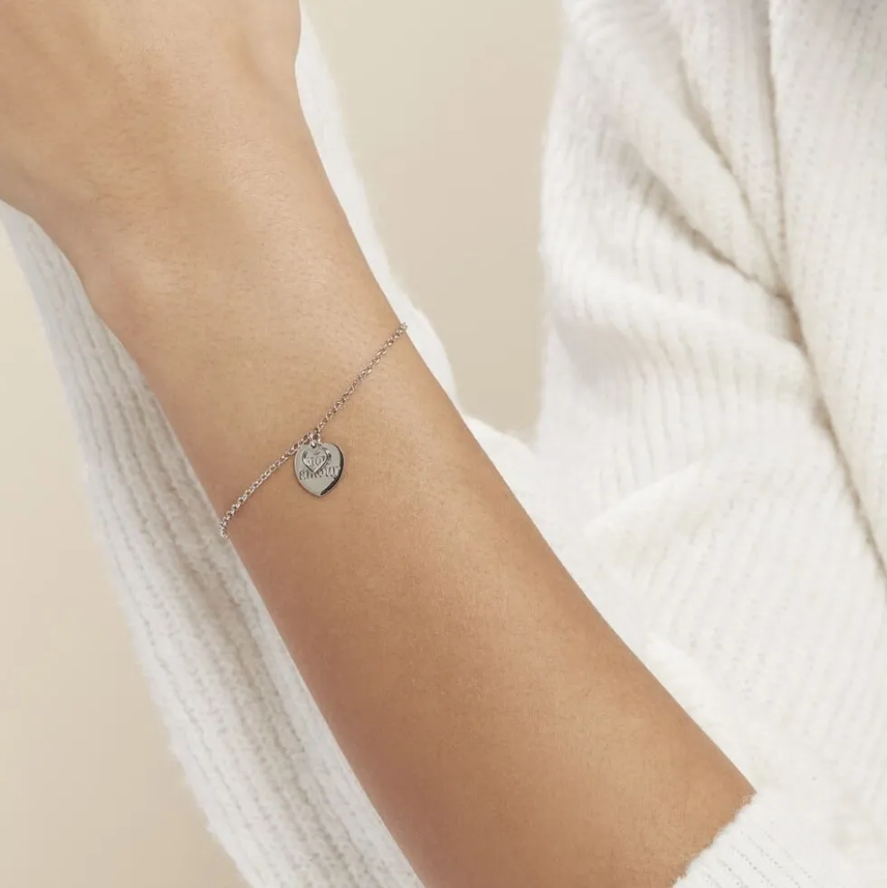 Bracelet Argent Blanc Ilie